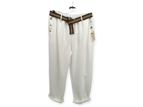Pantalón con cinturón y cintura elástica 4