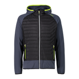 CHAQUETA ELASTICA/PLUMI CON CAPUCHA NEGRO CMP 1