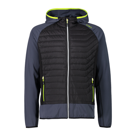 CHAQUETA ELASTICA/PLUMI CON CAPUCHA NEGRO CMP 1