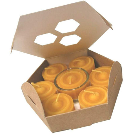 7 Velitas de Cera de Abeja + Soporte - Dendago
