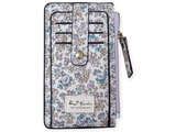 Monedero tarjetero estampado de flores 2