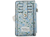 Monedero tarjetero estampado de flores 3