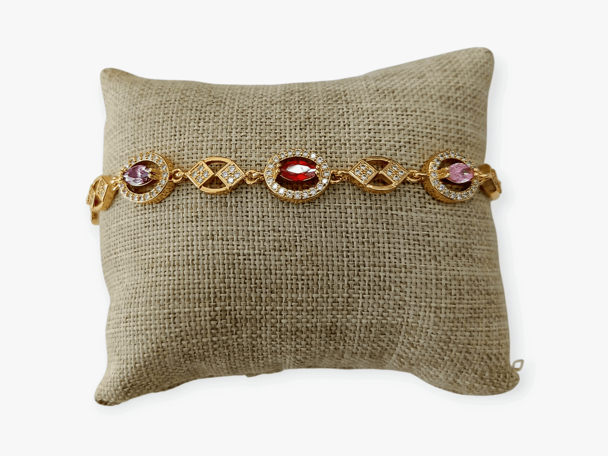 Pulsera circonita de colores 1