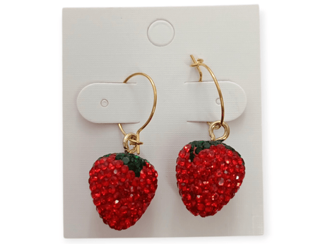 Pendientes colgantes fresas acero 1