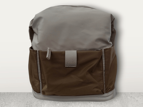 Mochila bicolor impermeable beige 1