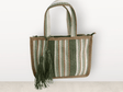 Bolso verano colores verdes y beises 1
