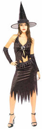 Disfraz Bruja de Media Noche Adulto Mujer 1