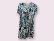 Vestido azul inspiración desigual 3