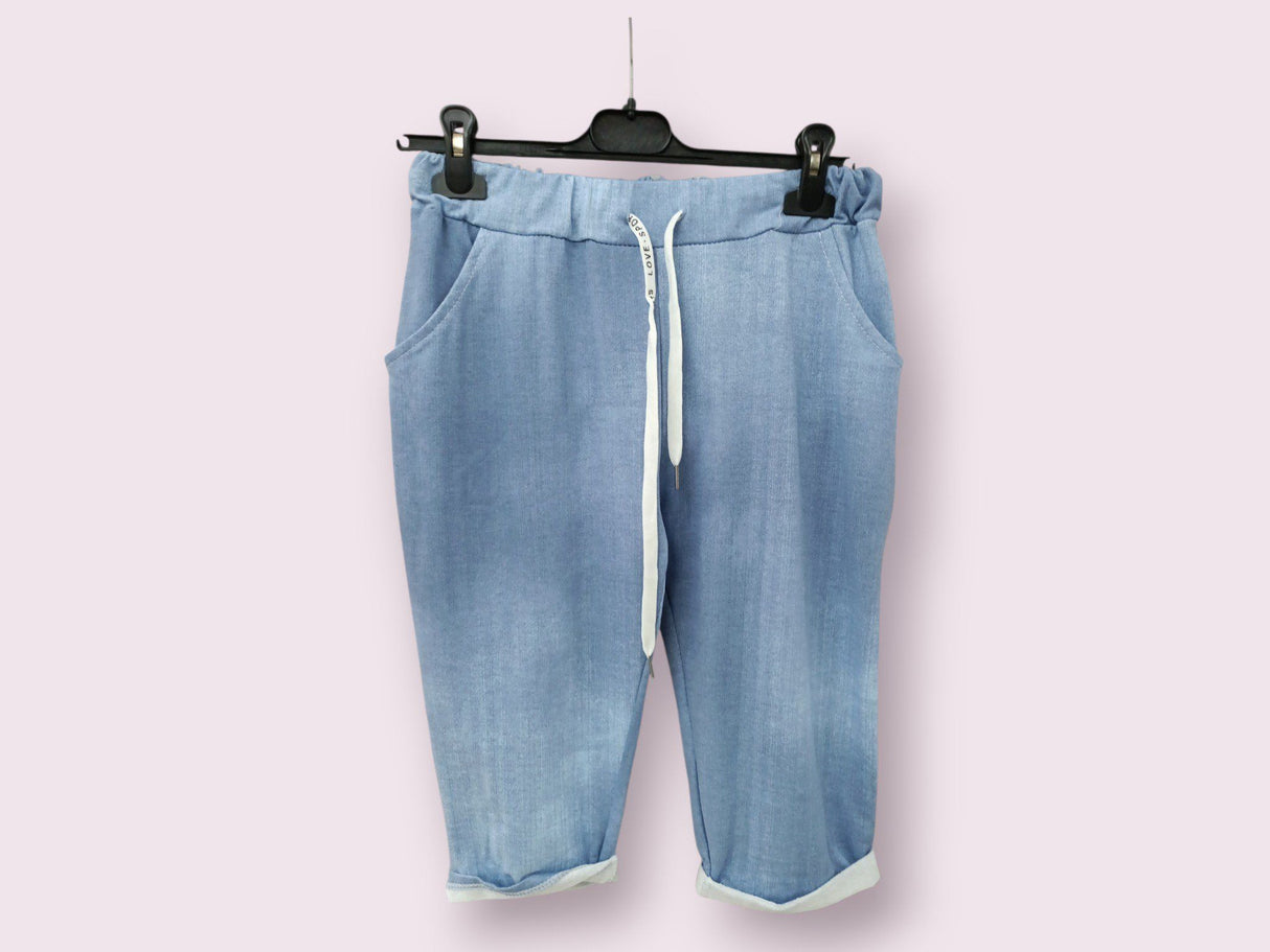 Pantalón pirata efecto vaquero 1