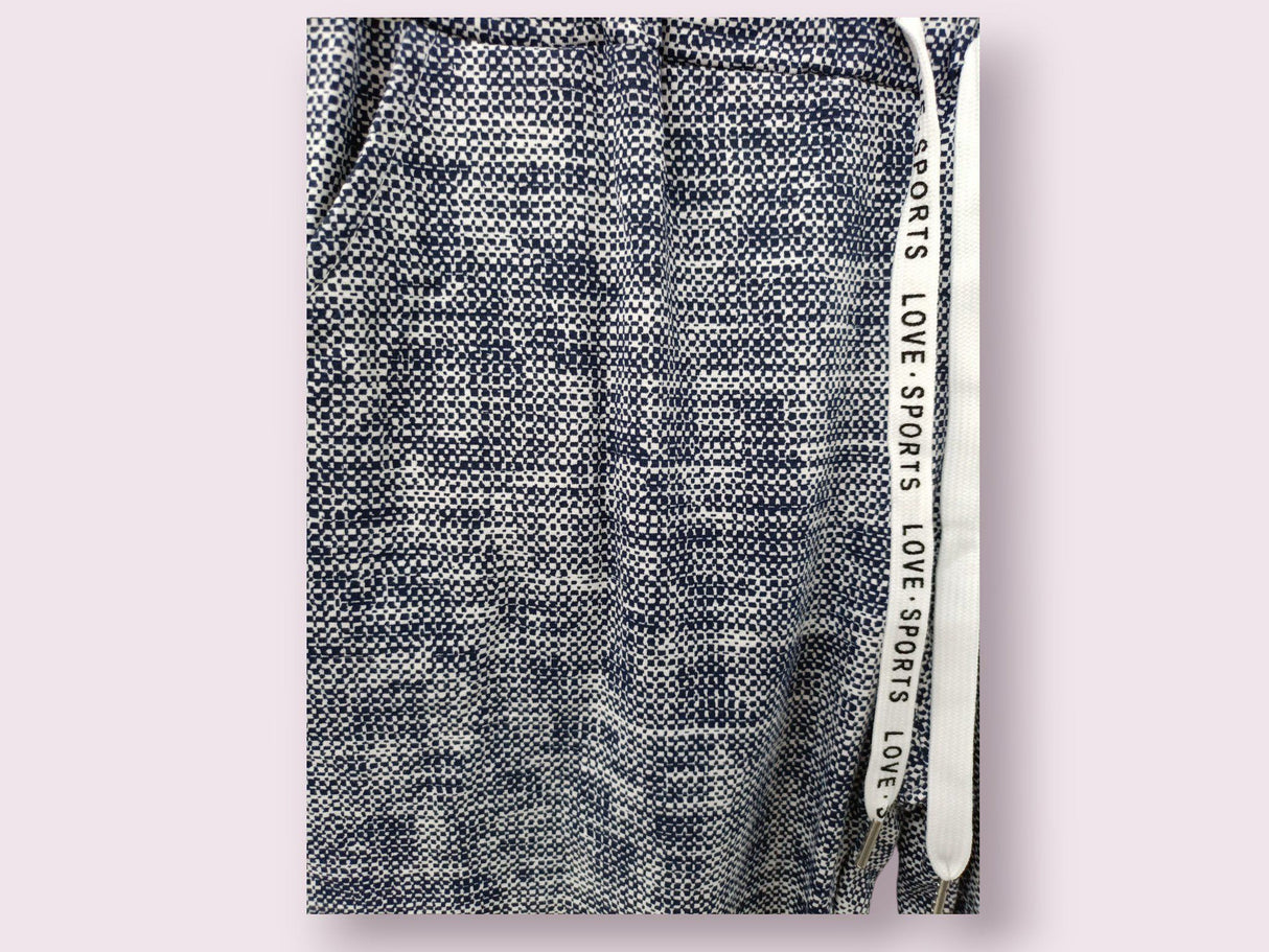 Pantalón pirata estampado jaspeado 1