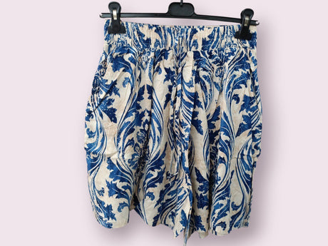 Pantalón corto estampado color azul 1