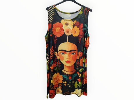 Vestido Frida Kahlo flores 1