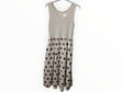 Vestido beige con lunares marrones 1