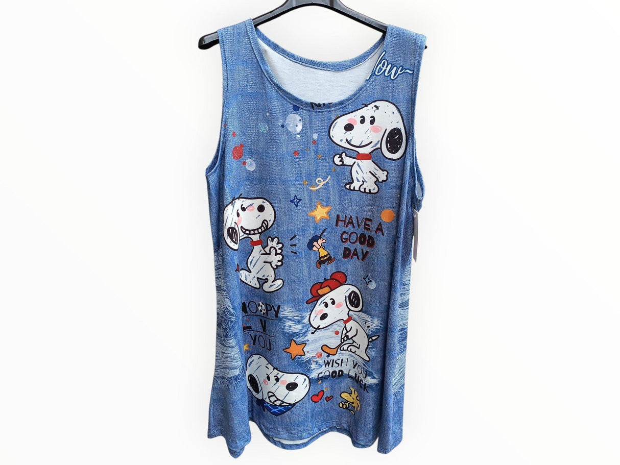 Vestido azul Snoopy 1