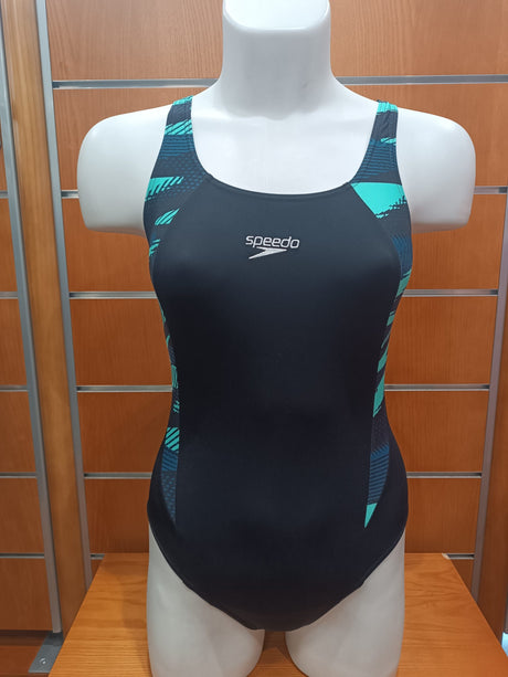 BAÑADOR SPEEDO ENDURANCE NEGRO/VERDE 1