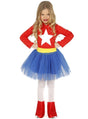 Disfraz de heroína Americana para niña 1