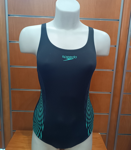 BAÑADOR SPEEDO ENDURANCE `PLACEMENT NEGRO/VERDE 1