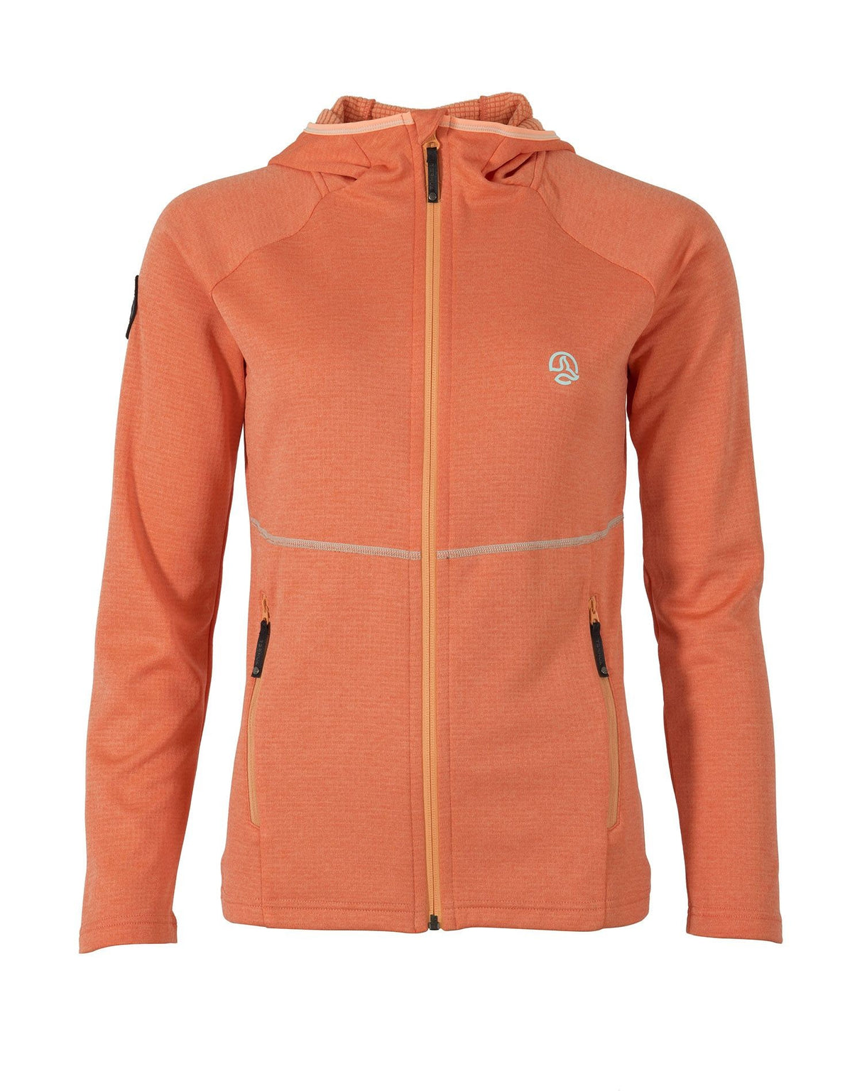 Sudadera con cremaiera y chano trenua sra naranja 1