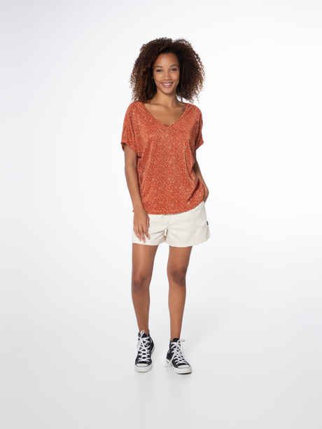 CAMISETA TOPOS MARRON PROTEST MUJER 1