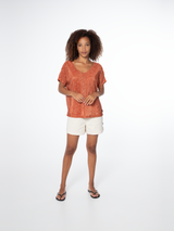 CAMISETA TOPOS MARRON PROTEST MUJER 2