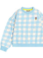 SUDADERA CUADROS AZUL NIÑA TUMBLE´N DRY 1