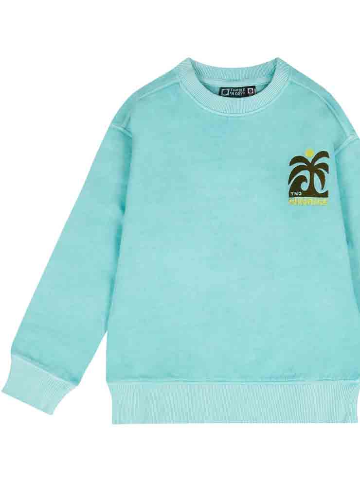 SUDADERA AZUL TURQUESA NIÑO TUMBLE´N DRY 1