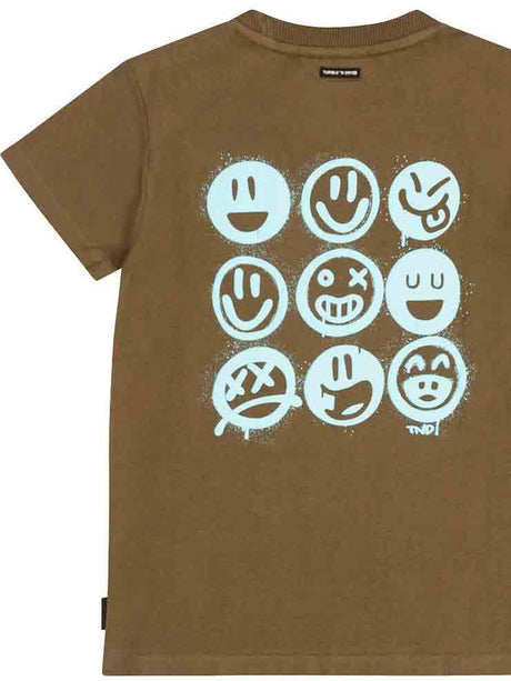 CAMISETA VERDE KAKI MANGA CORTA NIÑO TUMBLE´N DRY 1