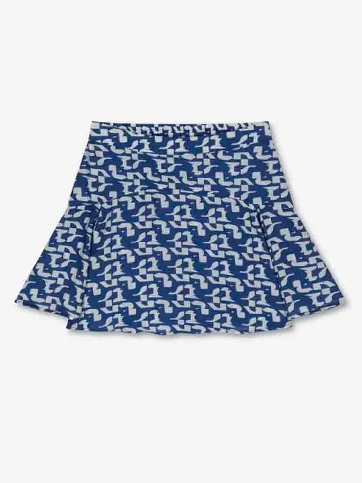 MINIFALDA AZUL MARINA ESTAMPADA NIÑA LE TEMPS DES CERICES 1