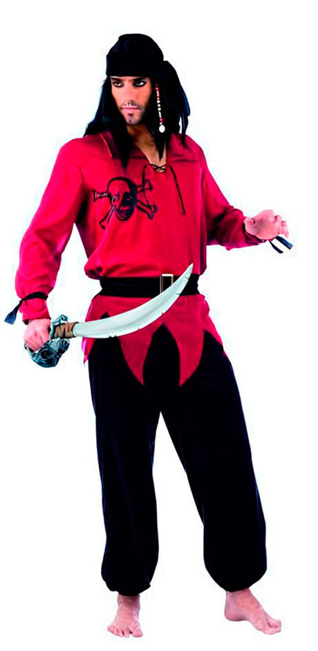 Disfraz Pirata Calavera Adulto Hombre 1