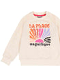 SUDADERA CRUDA BORDADOS COLORINES NIÑA TUMBLE´N DRY 1