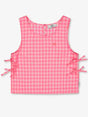BLUSA CUADROS VICHY ROSA ÁCIDO CHICA LE TEMPS DES CERICES 1