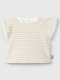 CAMISETA RAYAS VOLANTE BEBÉ NIÑA SNUG 1
