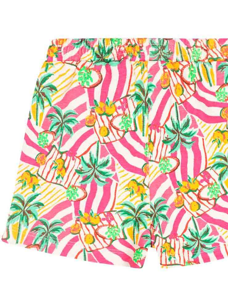SHORT ESTAMPADO ROSA FUCSIA CHICA TUMBLE´N DRY 1