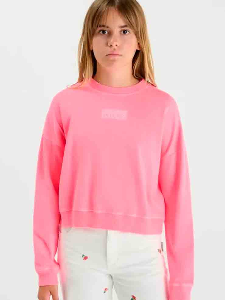 SUDADERA ROSA NEÓN NIÑA LE TEMPS DES CERICES 1