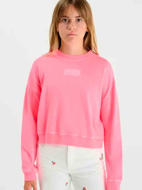 SUDADERA ROSA NEÓN NIÑA LE TEMPS DES CERICES 1