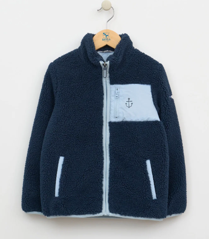 CHAQUETA SHERPA BATELA INFANTIL MARINO 1