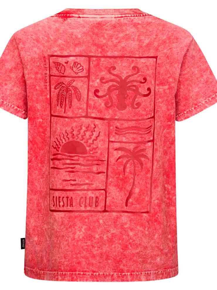 CAMISETA ROJA AJADA MANGA CORTA NIÑO RETOUR 1