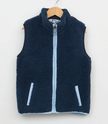 CHALECO SHERPA BATELA INFANTIL MARINO 1