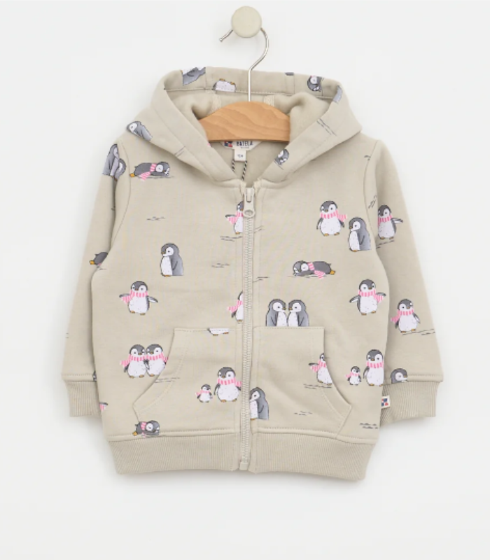 SUDADERA BATELA BEBE PINGUINO 1