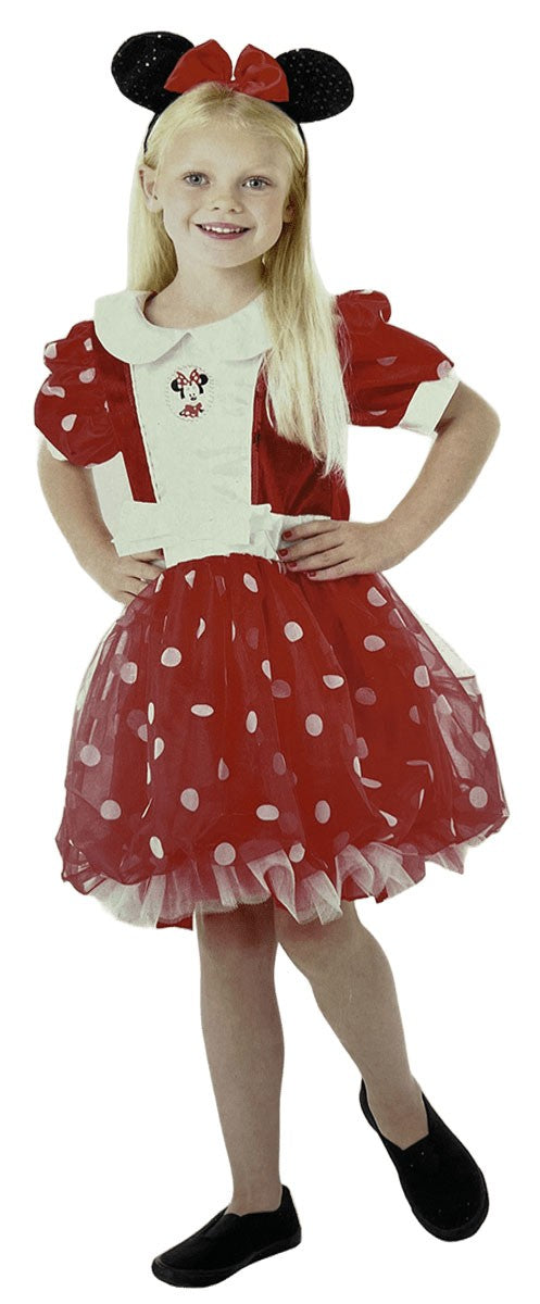 Disfraz Minnie Deluxe Rojo Infantil Niña. 1