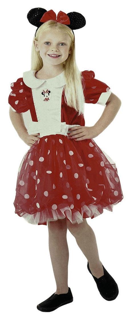 Disfraz Minnie Deluxe Rojo Infantil Niña. 1