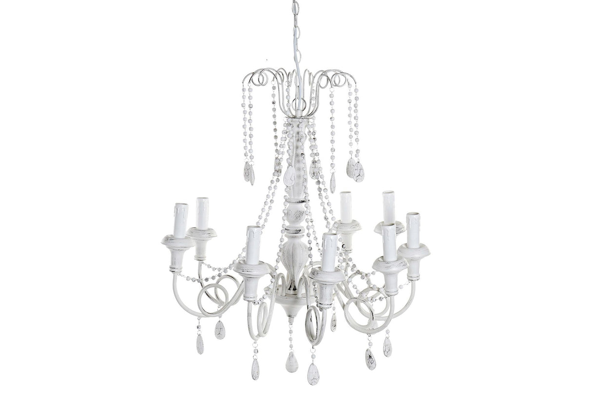 Lampara Techo Metal Blanco 8 Luces 1