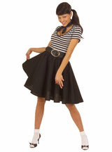 Falda rockabilly negra Adulto 1