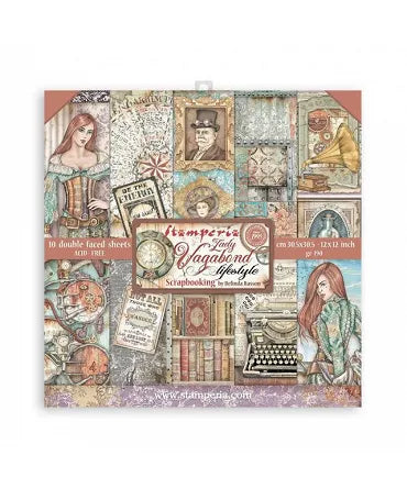 COLECCIÓN 30x30 Stamperia LADY VAGABOND LIFESTYLE 1