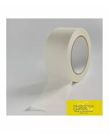 CINTA ADHESIVA kraft BLANCA 50 metros 1