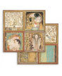 PAPEL SCRAP Stamperia KLIMT 4 Tarjetas 835 1