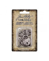Tim Holtz Idea-ology LLaves + Cerraduras 6pc 2