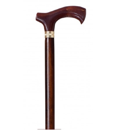 Bastón de madera de Haya con puño Concha semicurvado 1