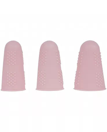 SET 3 PROTECTORES PARA DEDOS DE SILICONA Rosa 2