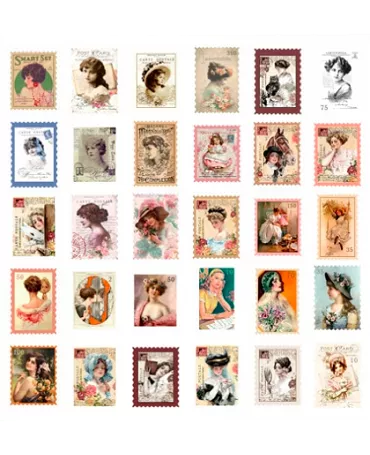 Stickers SELLOS VINTAGE 15ud 2